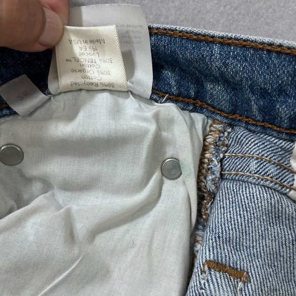 Reformation Jeans Women 26 Blue Serena High Skinny Maya Medium Wash Stretch Crop - Picture 8 of 13